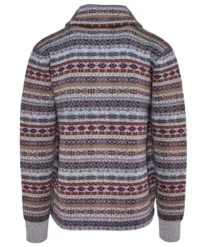 Wool Blend Fair Isle Cardigan - Heather Grey sold by Sunbeam product image thumbnail 3