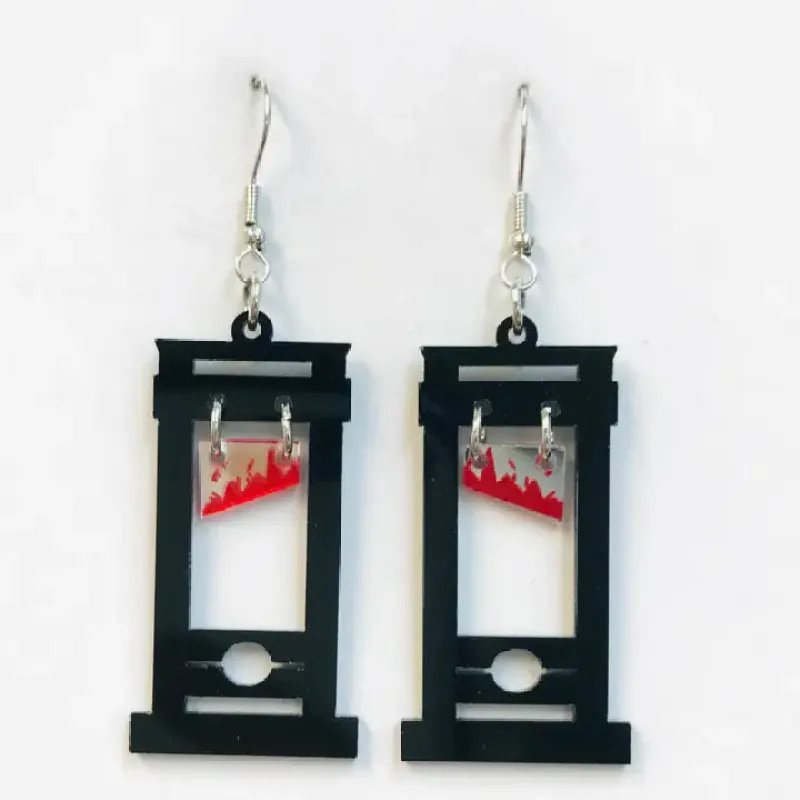 Guillotine Earrings, Scaffold Earrings sold by Sunbeam