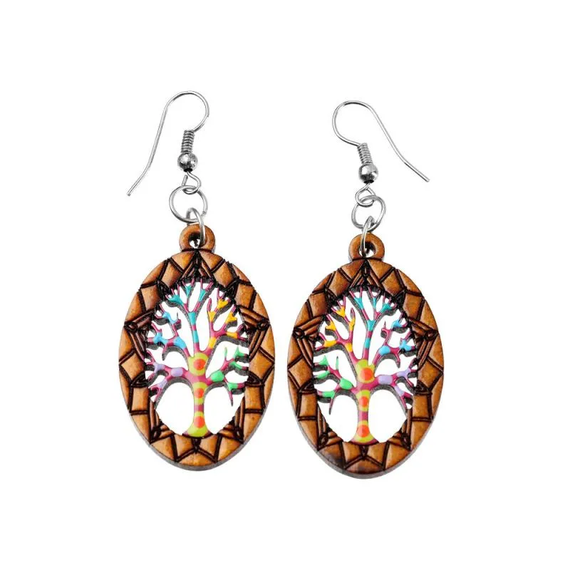 WOOD LG EARRINGS sold by Sunbeam