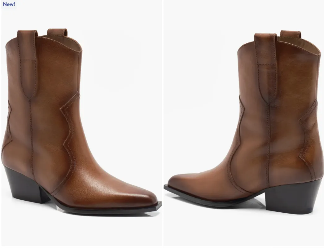 Cat Nap Cowboy Boot - Saddle Leather sold by Sunbeam