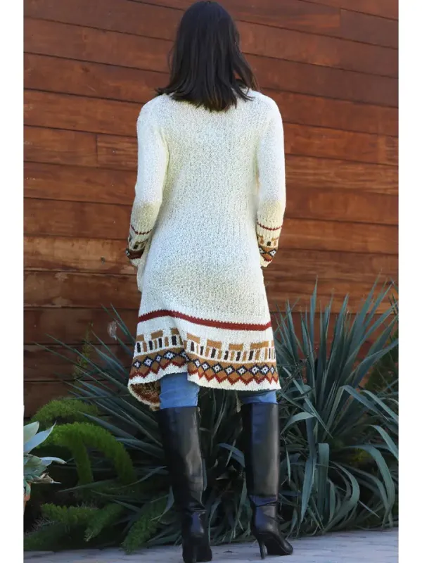 Cardigan Sweater with Border sold by Sunbeam