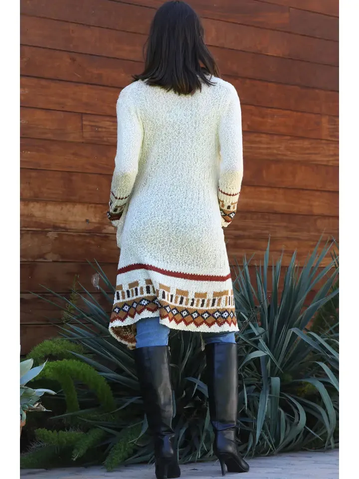 Cardigan Sweater with Border sold by Sunbeam