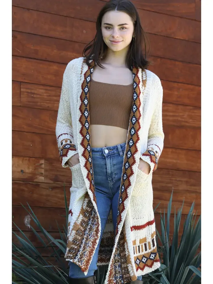 Cardigan Sweater with Border sold by Sunbeam product image thumbnail 3