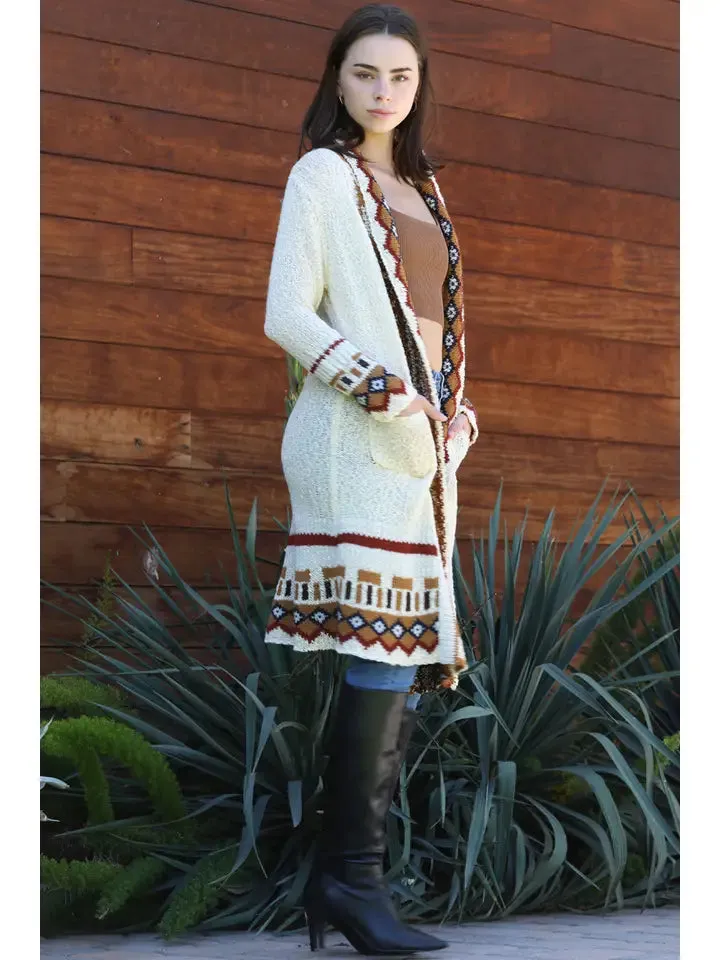 Cardigan Sweater with Border sold by Sunbeam product image thumbnail 2