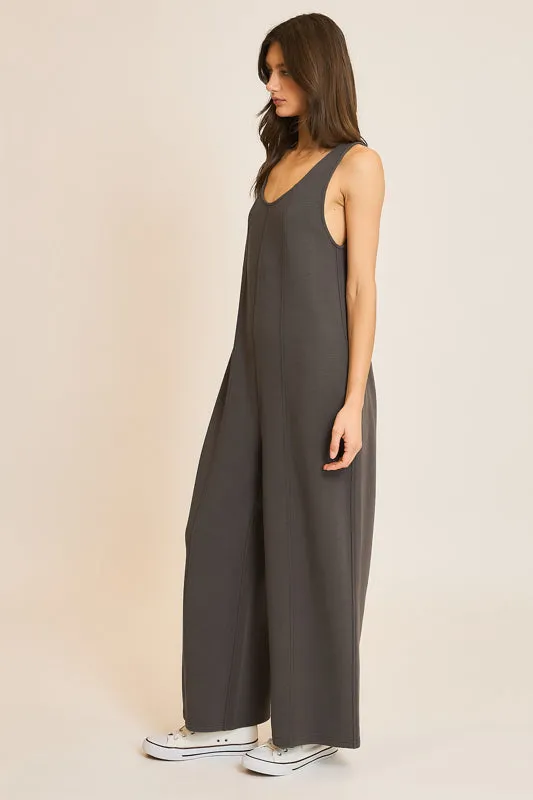 Ribbed Knit Seam Detail Jumpsuit sold by Sunbeam product image thumbnail 3
