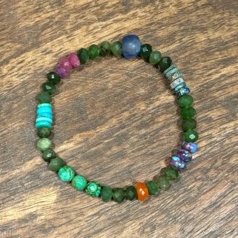 Canadian Jade Stretch Bracelet sold by Sunbeam