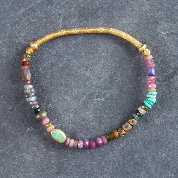 Catamount Gold Stretch Bracelet sold by Sunbeam