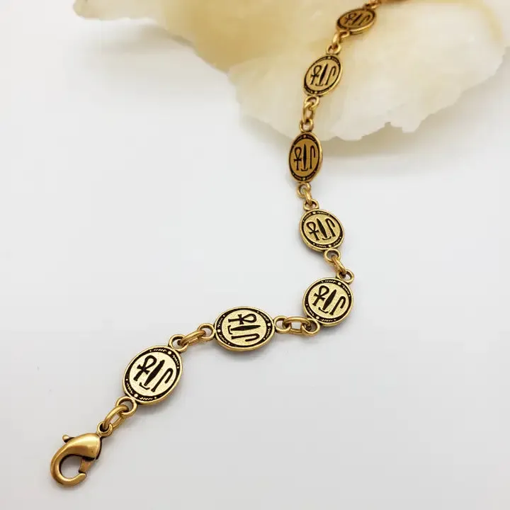 Egyptian Scarab Link Bracelet - 7.5" sold by Sunbeam product image thumbnail 2