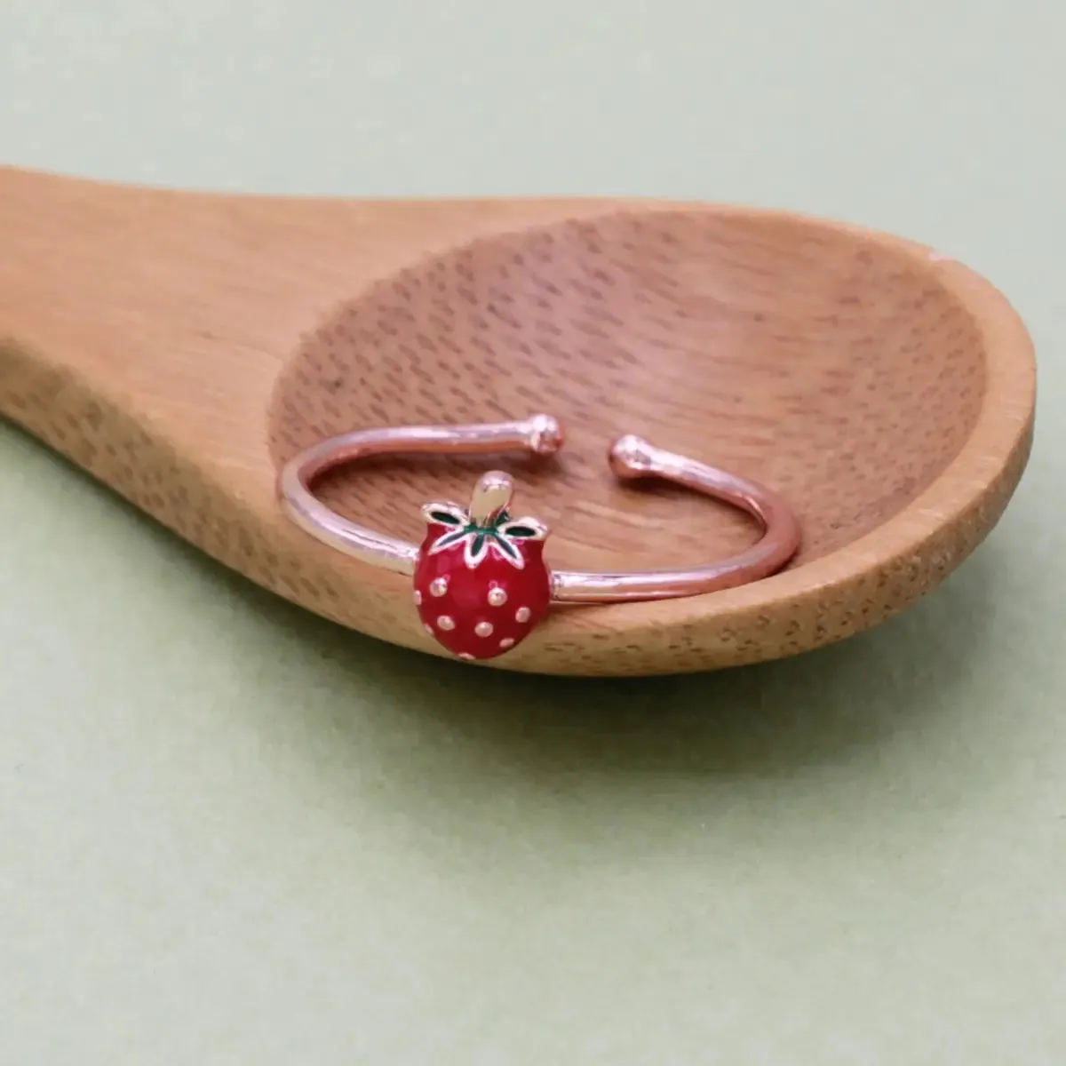 Sweet Strawberry Gold Ring sold by Sunbeam