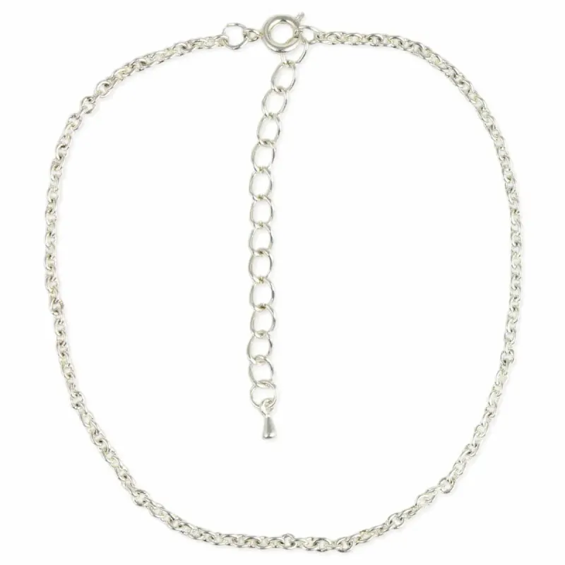 Classic Silver Chain Anklet sold by Sunbeam