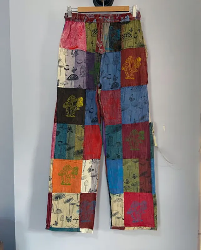 Mushroom Patchwork Pants sold by Sunbeam