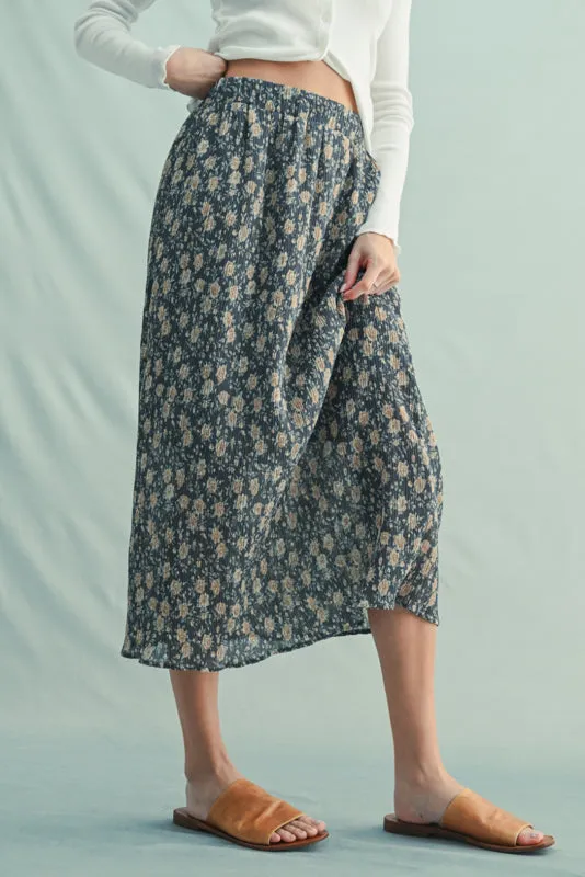 Floral Crinkle Midi Skirt sold by Sunbeam product image thumbnail 3