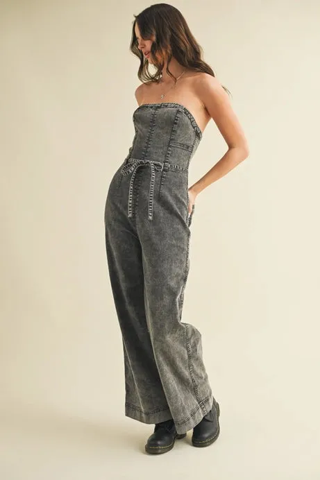 Strapless Denim Jumpsuit sold by Sunbeam product image thumbnail 4