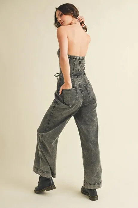 Strapless Denim Jumpsuit sold by Sunbeam product image thumbnail 3