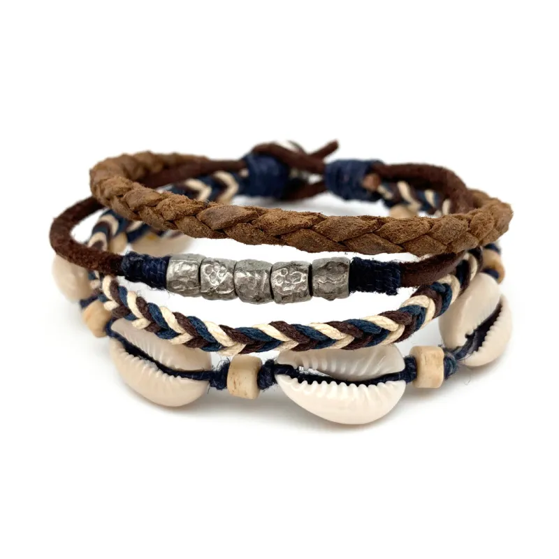 Aadi Braided Strands and Cowry Shell Bracelet sold by Sunbeam