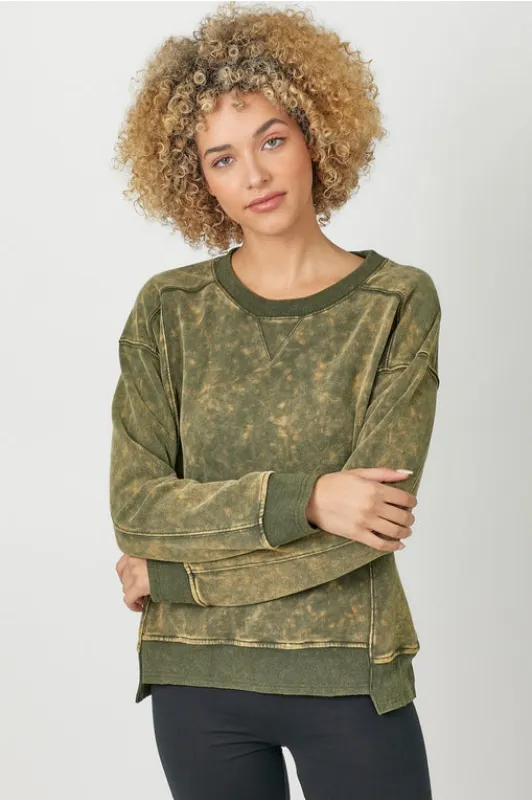 Fleece Terry Washed Top sold by Sunbeam