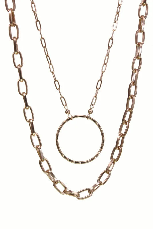 Chain with Circle Necklace sold by Sunbeam