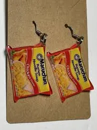 Acrylic Chicken Ramen Earrings sold by Sunbeam