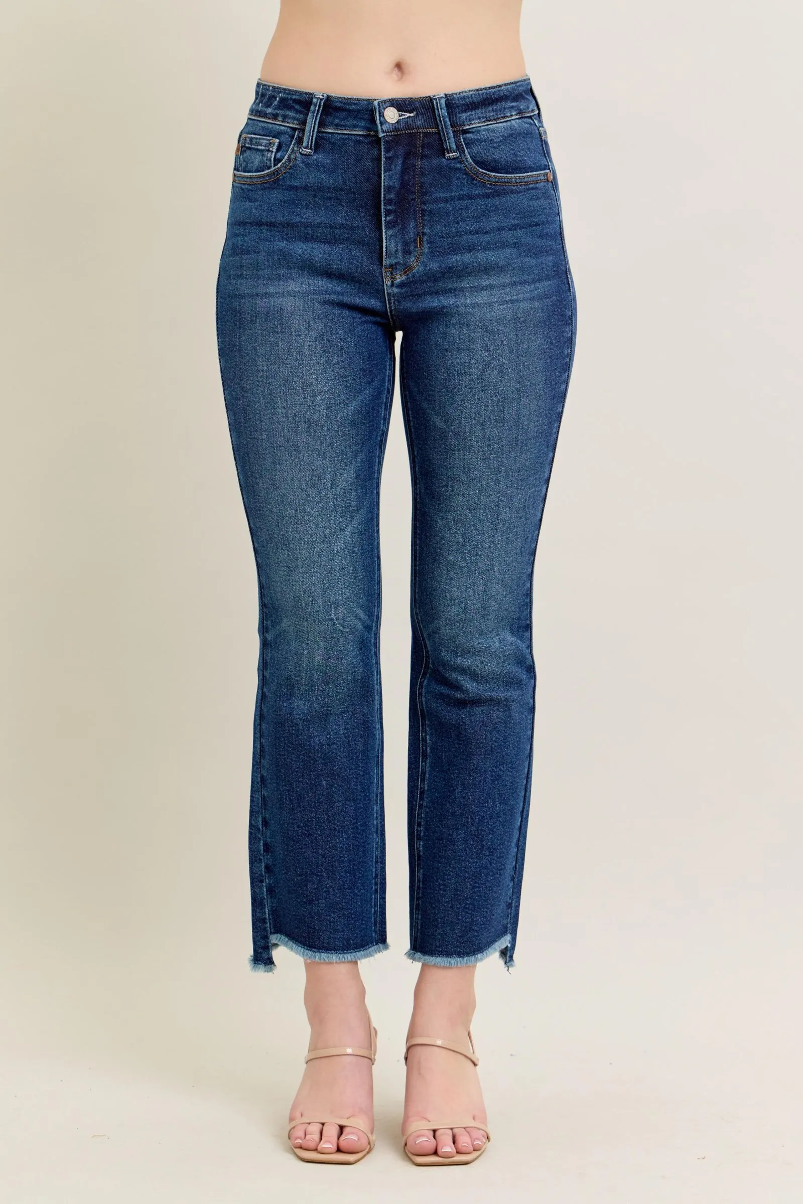 Judy Blue High Rise Dark Wash Kick Flare sold by Sunbeam