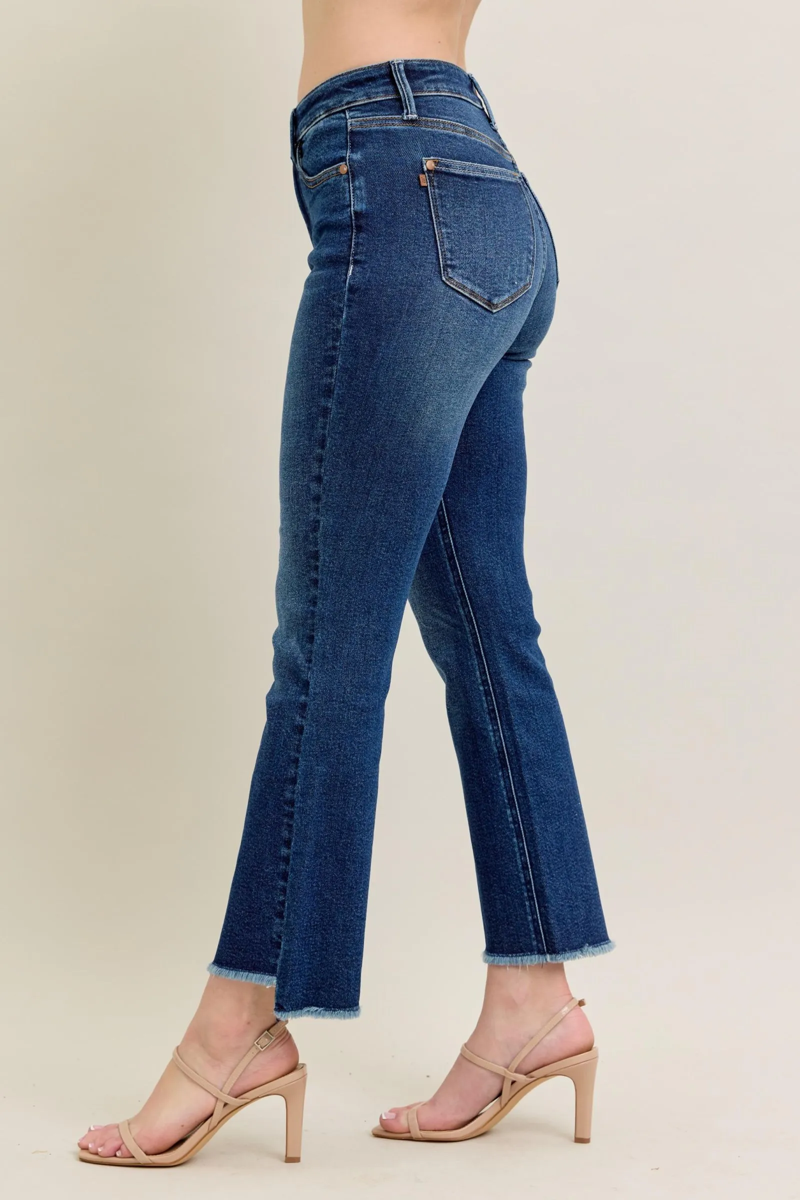 Judy Blue High Rise Dark Wash Kick Flare sold by Sunbeam product image thumbnail 3
