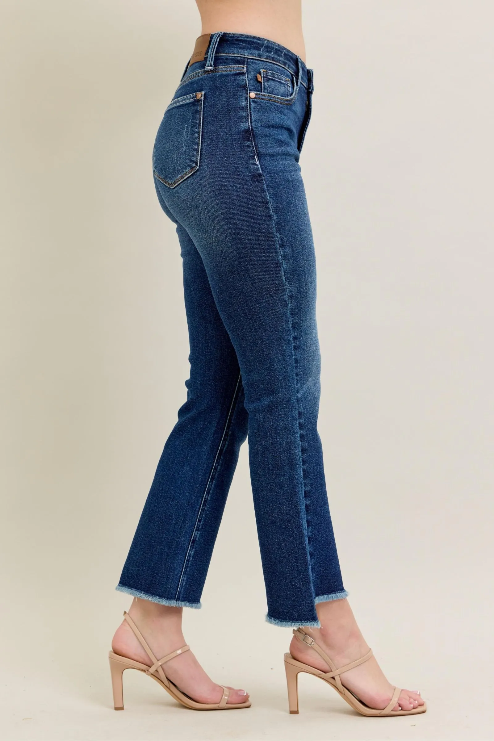 Judy Blue High Rise Dark Wash Kick Flare sold by Sunbeam product image thumbnail 4