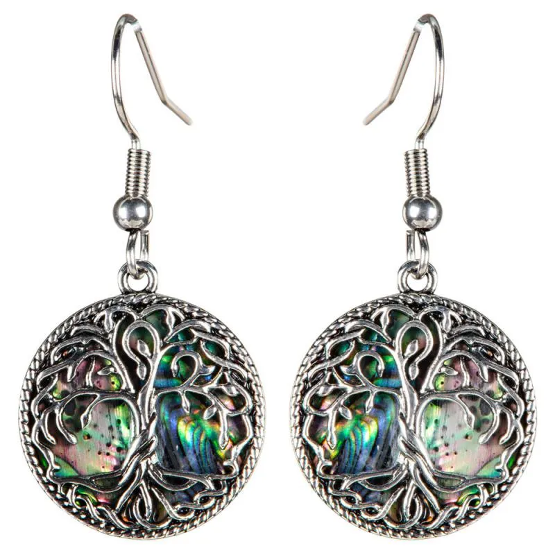 Abalone Shell Tree of Life Earrings sold by Sunbeam