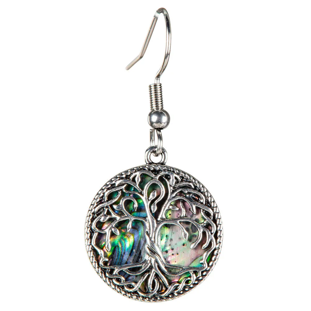 Abalone Shell Tree of Life Earrings sold by Sunbeam product image thumbnail 2