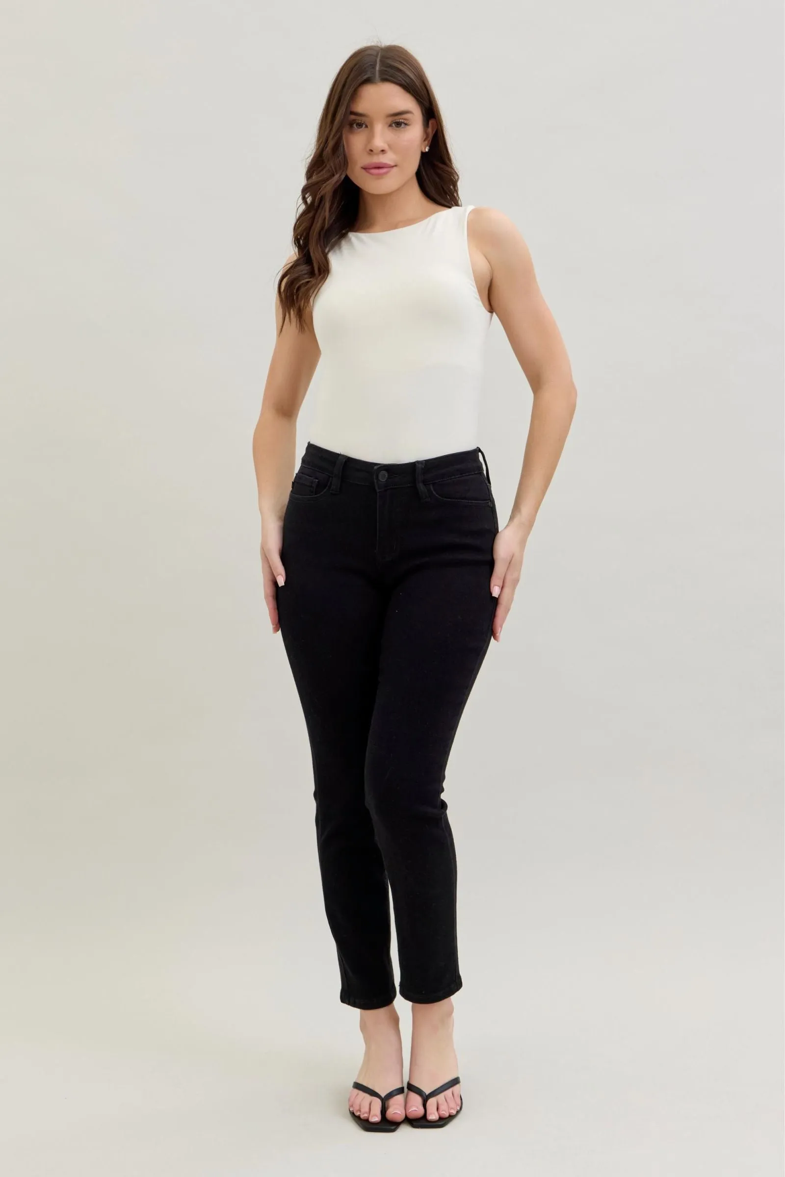 Judy Blue Mid Rise Slim Fit Jeans sold by Sunbeam product image thumbnail 5