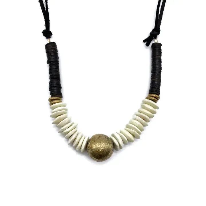 Baudette Necklace- Cream sold by Sunbeam