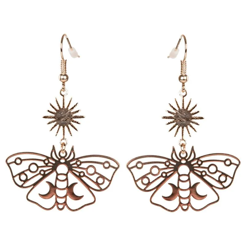 Moth Sun & Moon Earrings sold by Sunbeam