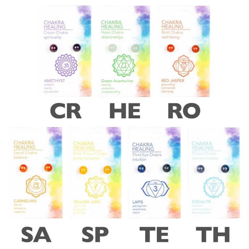 Chakra Healing Earrings sold by Sunbeam