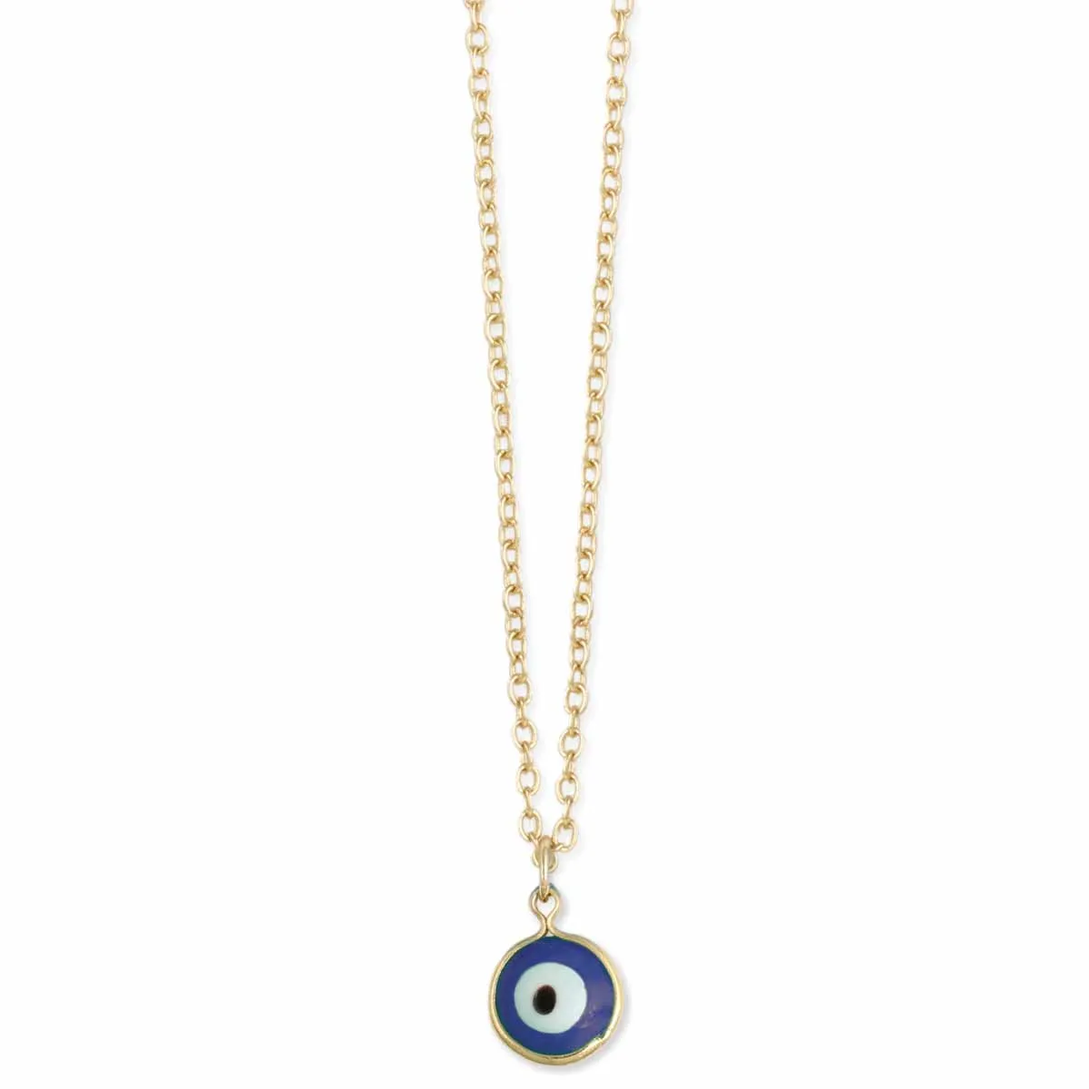 Calming Blue Eye Charm Gold Necklace sold by Sunbeam product image thumbnail 2