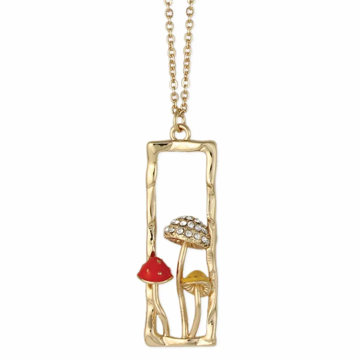 Magical Mushrooms Gold Bar Necklace sold by Sunbeam product image thumbnail 2