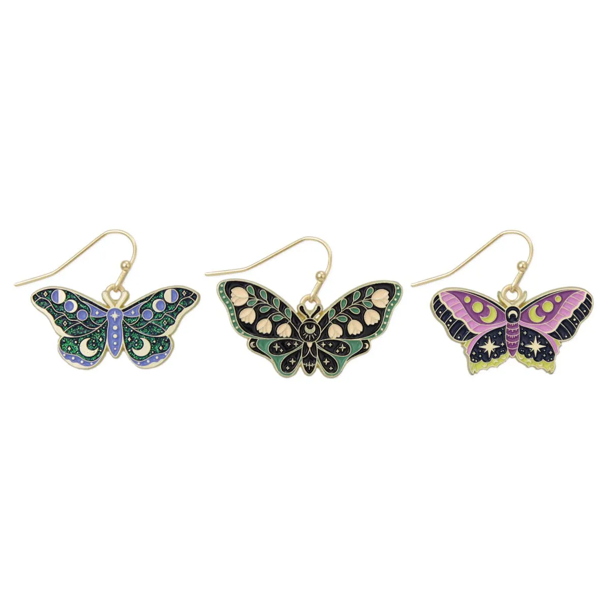 Glittering Wings Celestial Butterfly Earrings sold by Sunbeam product image thumbnail 2