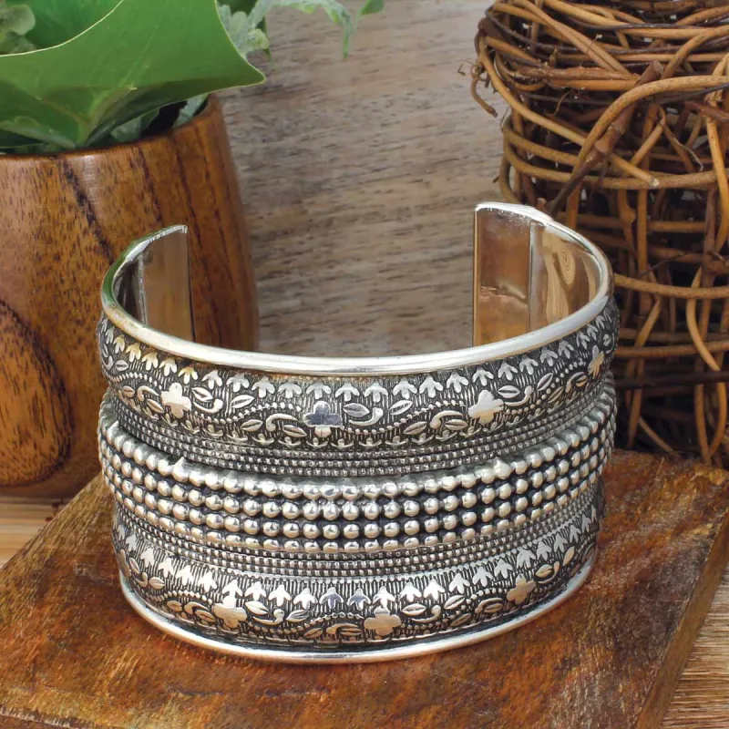 Bali Bazaar Silver Cuff Bracelet sold by Sunbeam