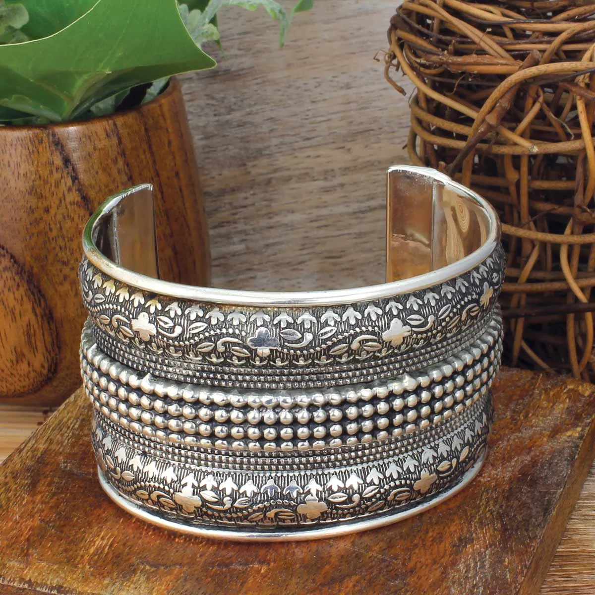 Bali Bazaar Silver Cuff Bracelet sold by Sunbeam
