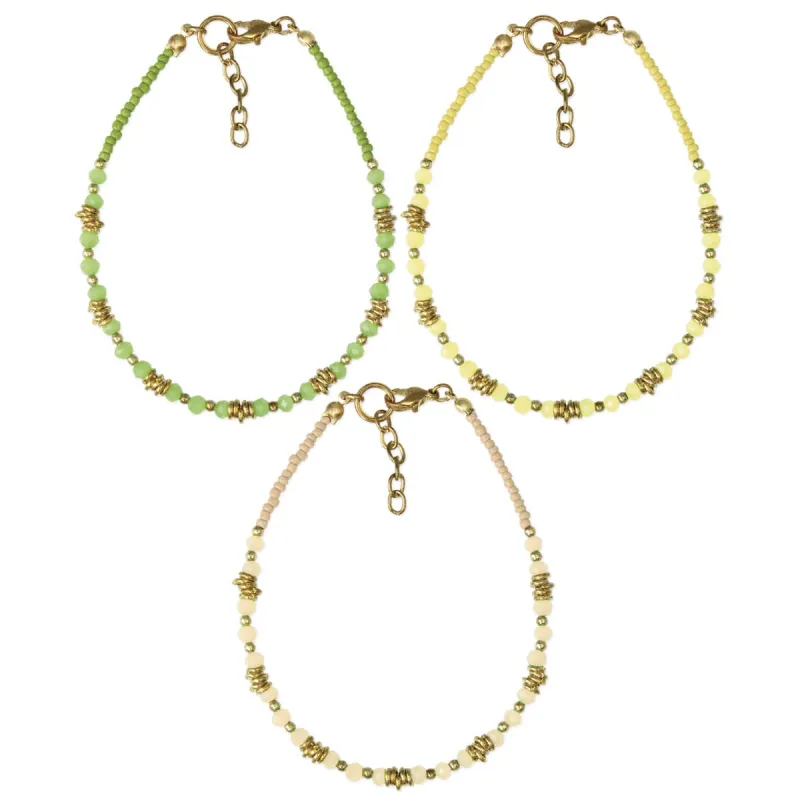 Fresh Spring Bead Anklet sold by Sunbeam
