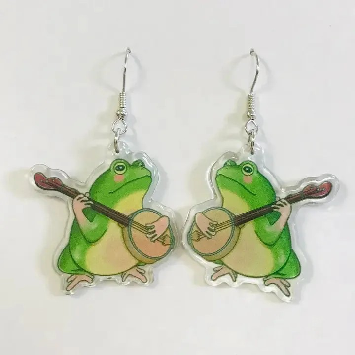 Banjo Frog Earrings sold by Sunbeam