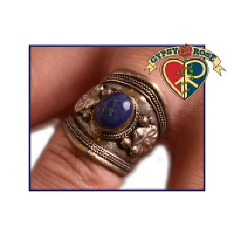 Wild Mountain Antique Silverstone & Gemstone Adjustable sold by Sunbeam