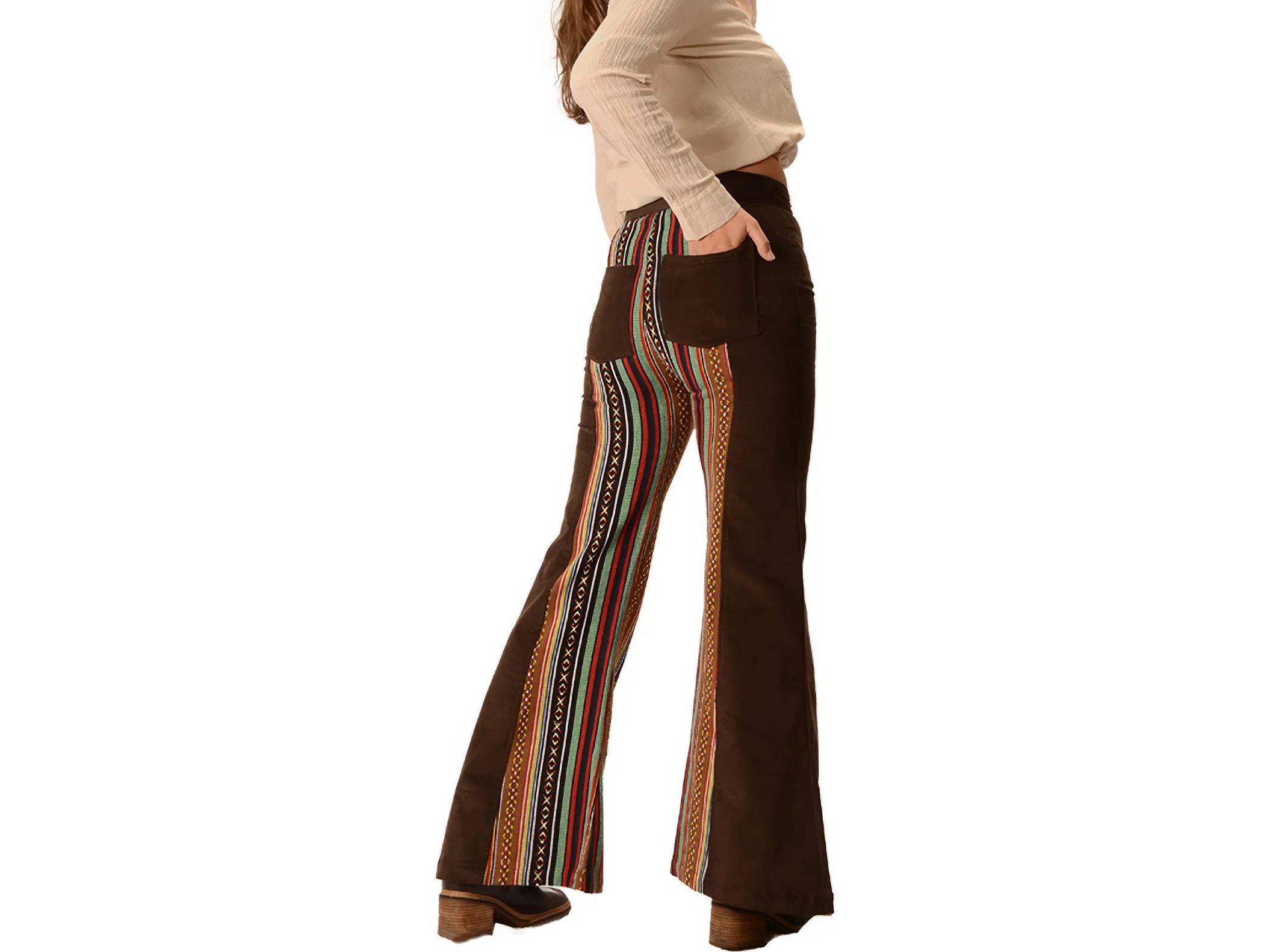Corduroy and Gheri Bell Bottom Pants sold by Sunbeam product image thumbnail 2