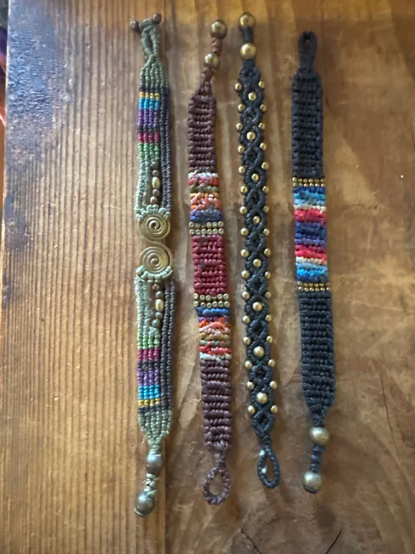 Brass & Woven Bracelet sold by Sunbeam