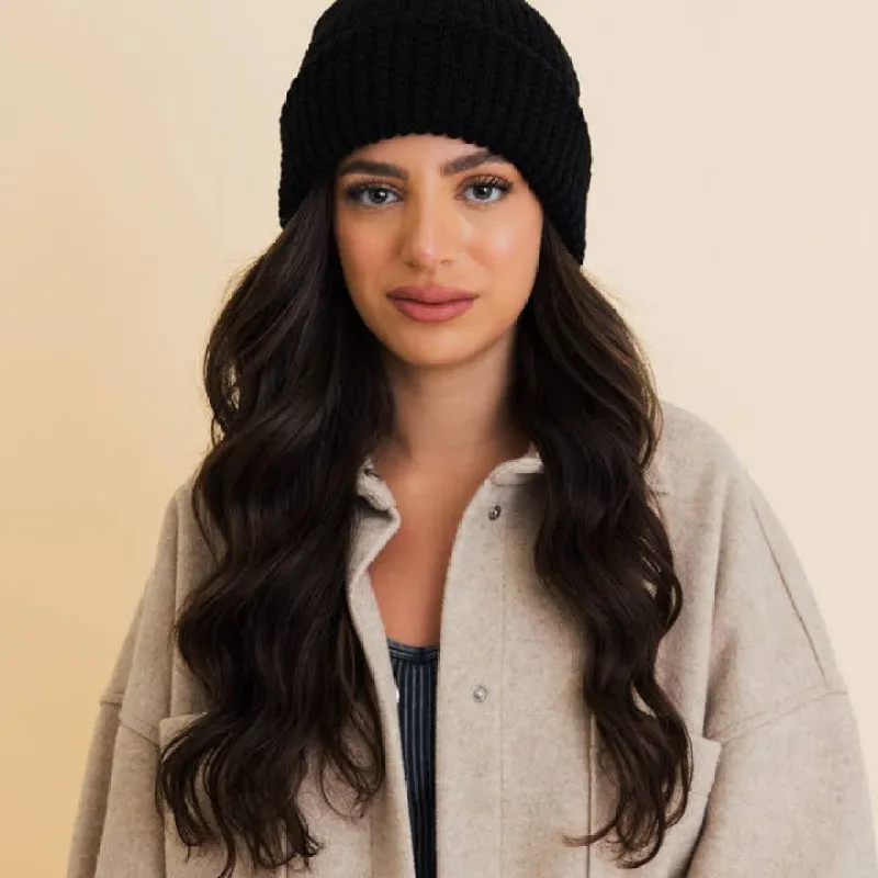 Toasty Waffle Puff Beanie sold by Sunbeam