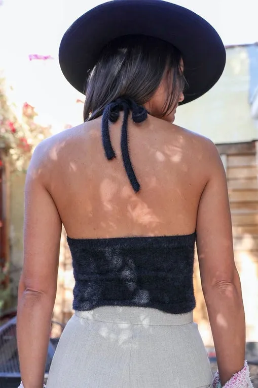 Comfortable Soft Halter Crop Top sold by Sunbeam product image thumbnail 2