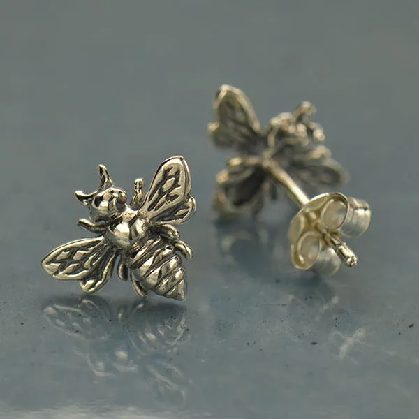 Bee Stud Earrings 9x11mm sold by Sunbeam product image thumbnail 2