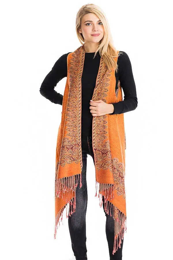 Luxury Paisley Pashmina Vests sold by Sunbeam product image thumbnail 5