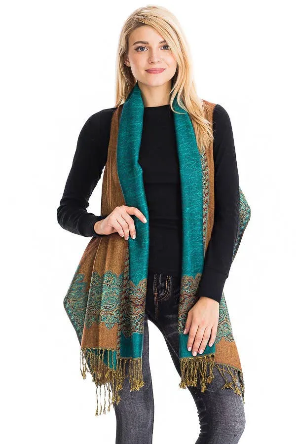 Luxury Paisley Pashmina Vests sold by Sunbeam product image thumbnail 2