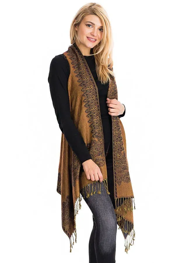 Luxury Paisley Pashmina Vests sold by Sunbeam