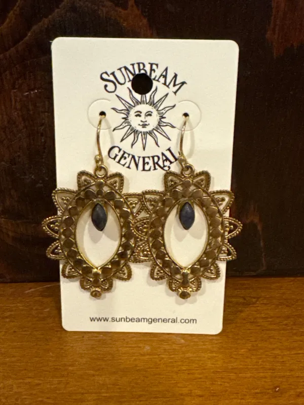 Kavita Tear Drop Earring with Gemstones sold by Sunbeam