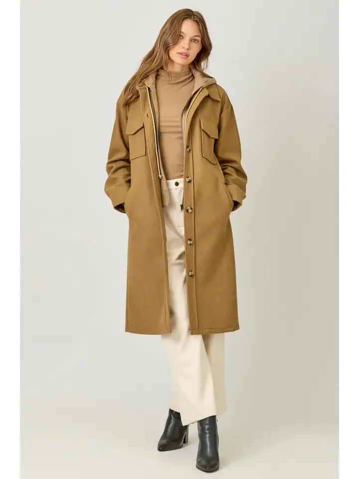 Twofer Hoodie Solid Coat sold by Sunbeam product image thumbnail 4