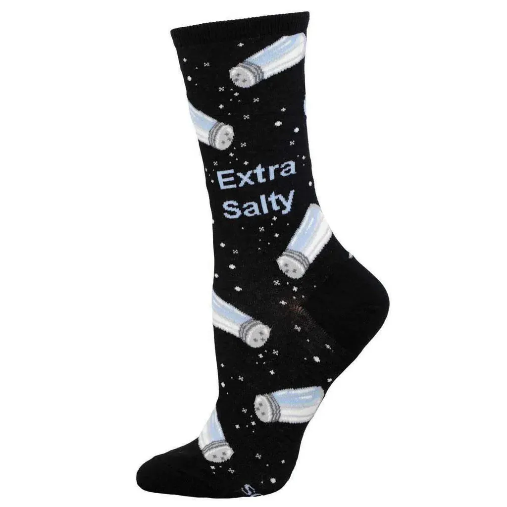Women's Extra Salty Cotton Crew Socks sold by Sunbeam